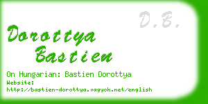 dorottya bastien business card